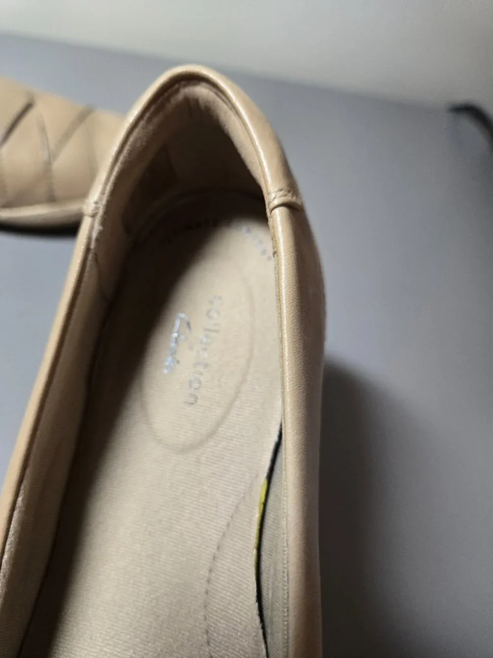 Clarks Collection Women's Danelly Shine Espadrille Tan Slip On Flats Size 8